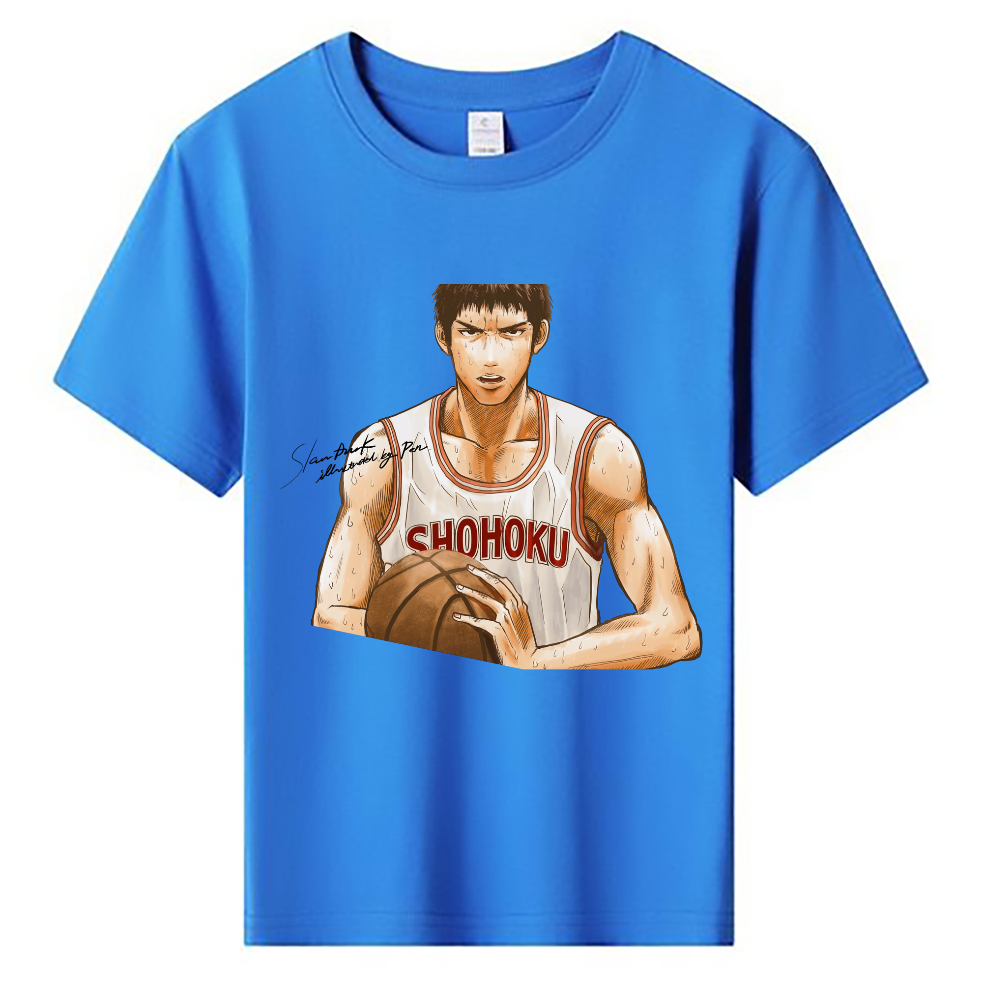 （画像用） SLAM DUNK／スラムダンク 綿100％キッズTシャツ（フロントプリント）
